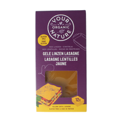 Your Organic Nature Lasagne van gele linzen bio 250.00 Gram