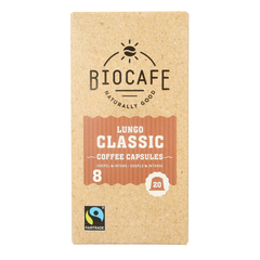 Biocafe Lungo capsules bio 20.00 Stuks