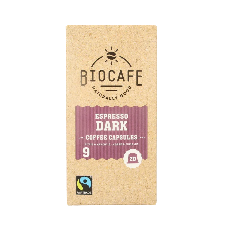 Biocafe Espresso capsules bio 20 Stuks