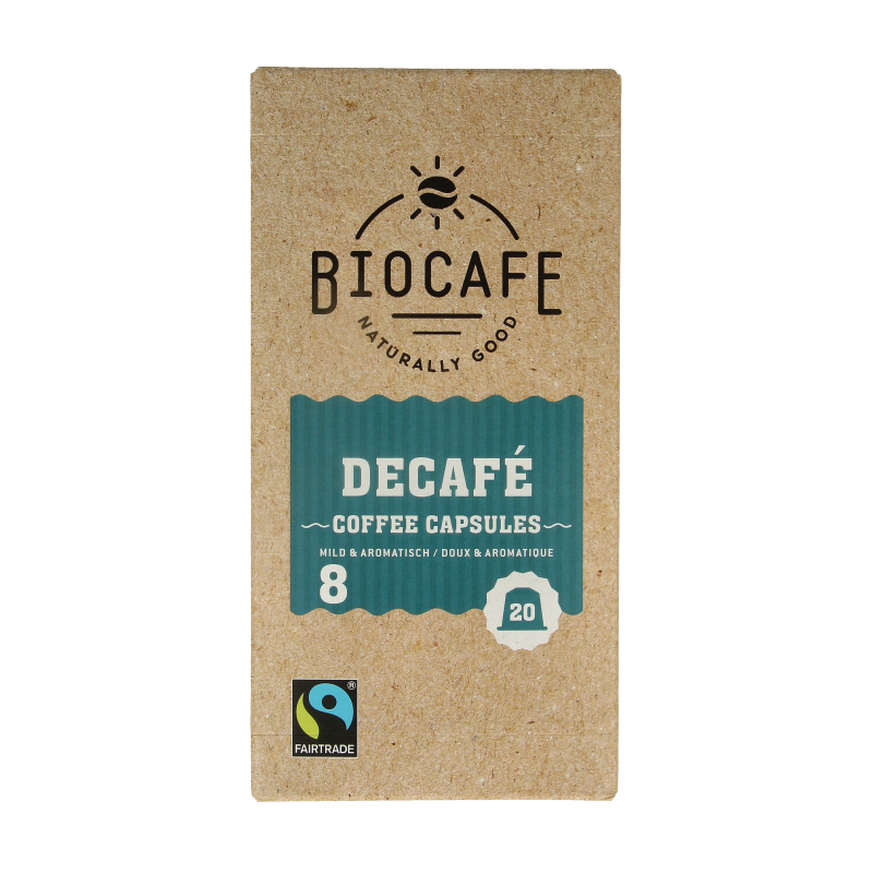 Biocafe Decafe capsules bio 20 Stuks