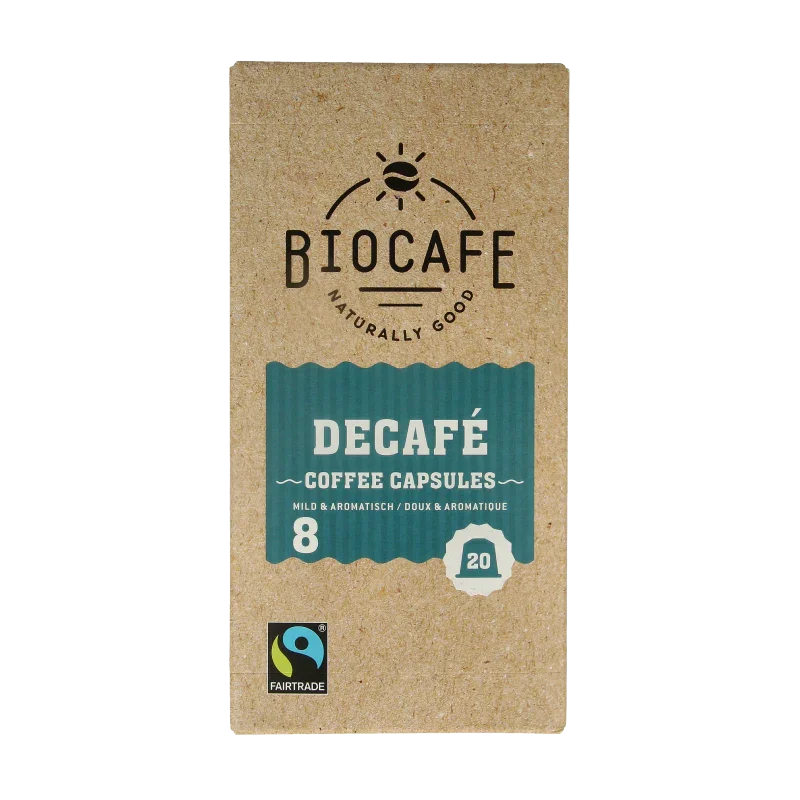 Biocafe Decafe capsules bio 20 Stuks