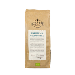 Biocafe Filterkoffie cafeinevrij/decaf bio 250.00 Gram