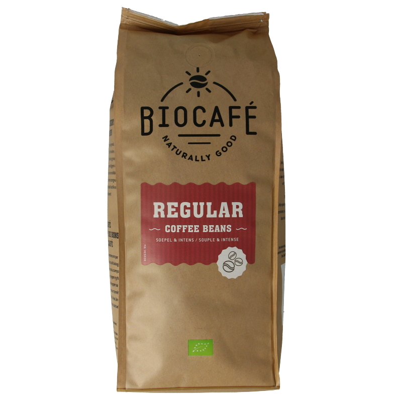 Biocafe Koffiebonen regular bio 500 Gram