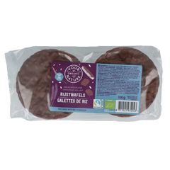 Your Organic Nature Rijswafels choco melk bio 100.00 Gram