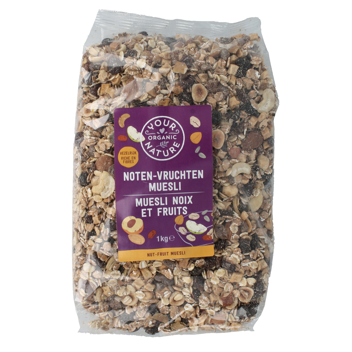 Your Organic Nature Muesli noten vruchten bio 1.00 Kilogram