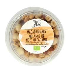 Nice & Nuts Macadamia mix met zeezout geroosterd bio 175 Gram