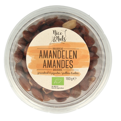 Nice & Nuts Amandelen bruin gezouten geroosterd bio 160.00 Gram