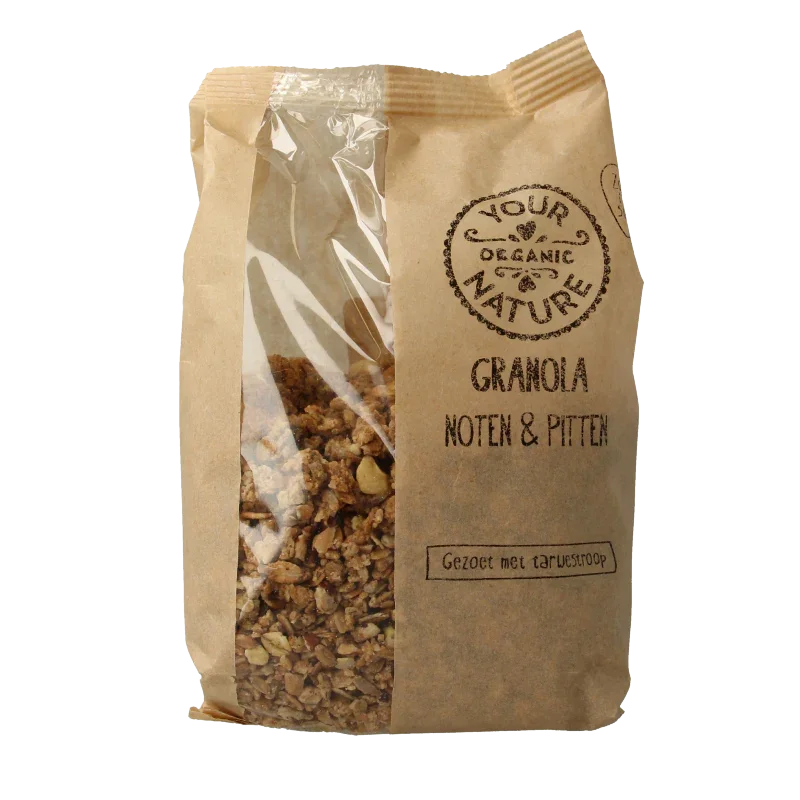 Your Organic Nature Granola noten en pitten bio 375 Gram