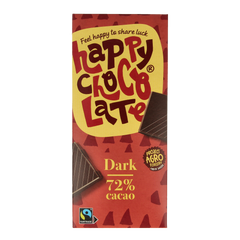 Happy Chocolate Puur 72% bio 85.00 Gram