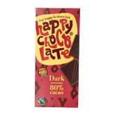 Happy Chocolate Puur 80% bio 85.00 Gram