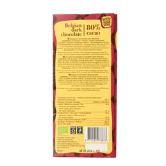 Happy Chocolate Puur 80% bio 85.00 Gram