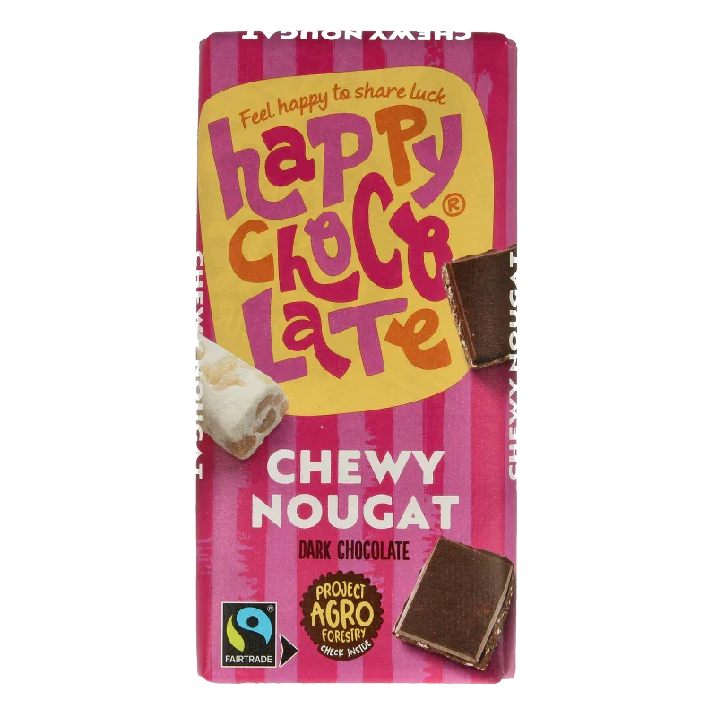 Happy Chocolate Puur nougat bio 100 Gram