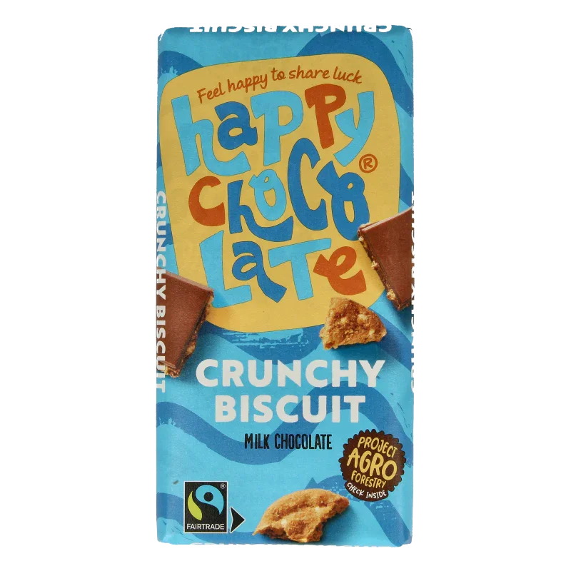 Happy Chocolate Melk biscuit bio 100 Gram
