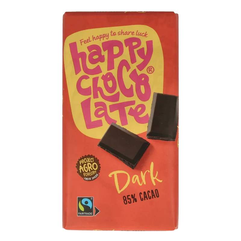 Happy Chocolate Dark 85% bio 200 Gram