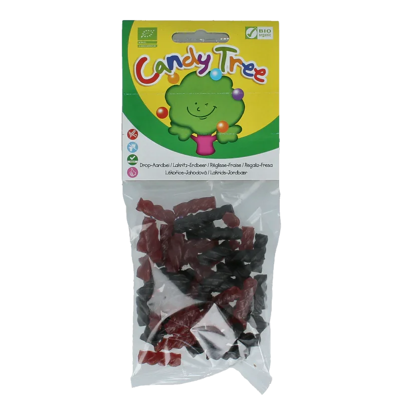 Candy Tree Drop aardbei mix bio 75 Gram