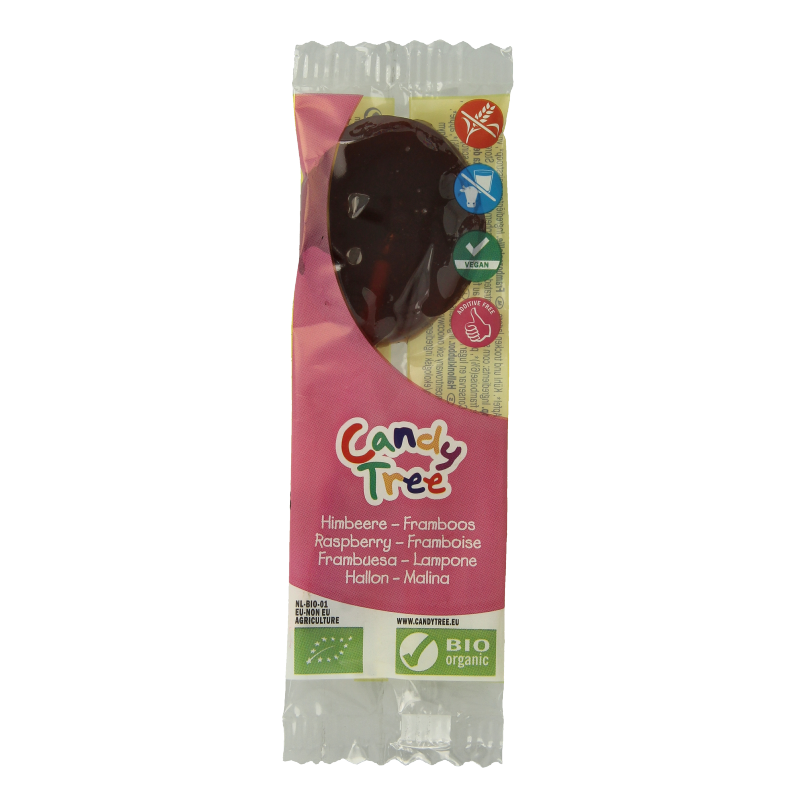 Candy Tree Frambozen lollie bio 1.00 Stuks