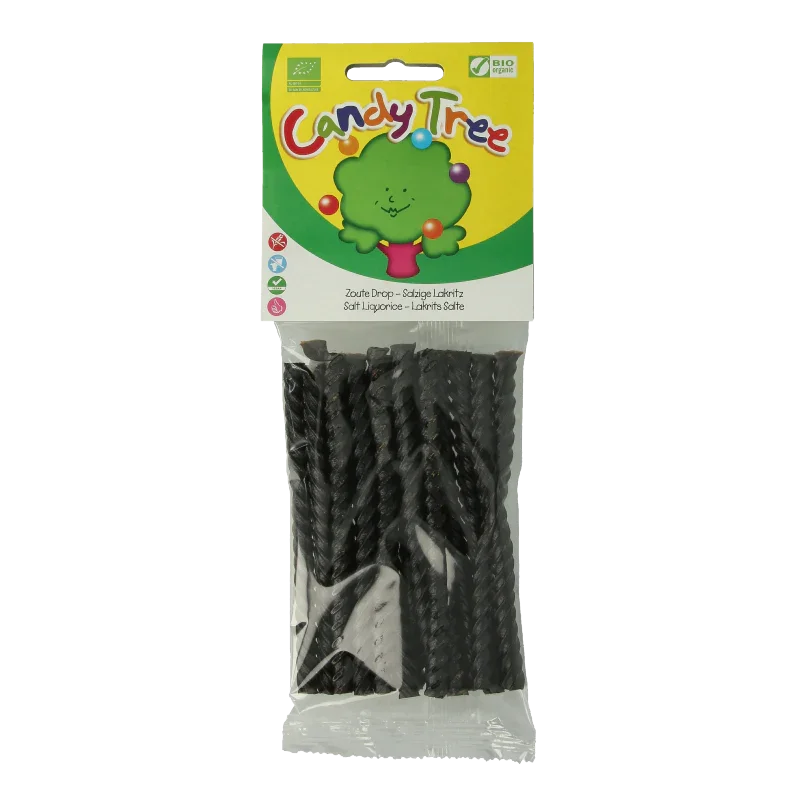 Candy Tree Dropkabel zout glutenvrij bio 100 Gram
