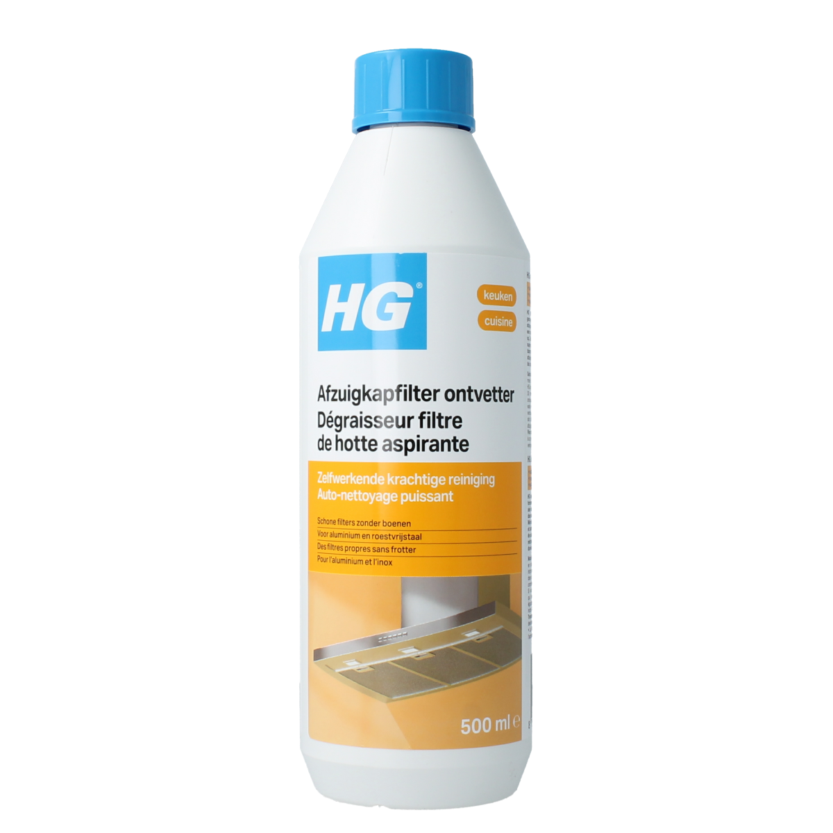 HG Afzuigkapfilter ontvetter 500.00 Milliliter