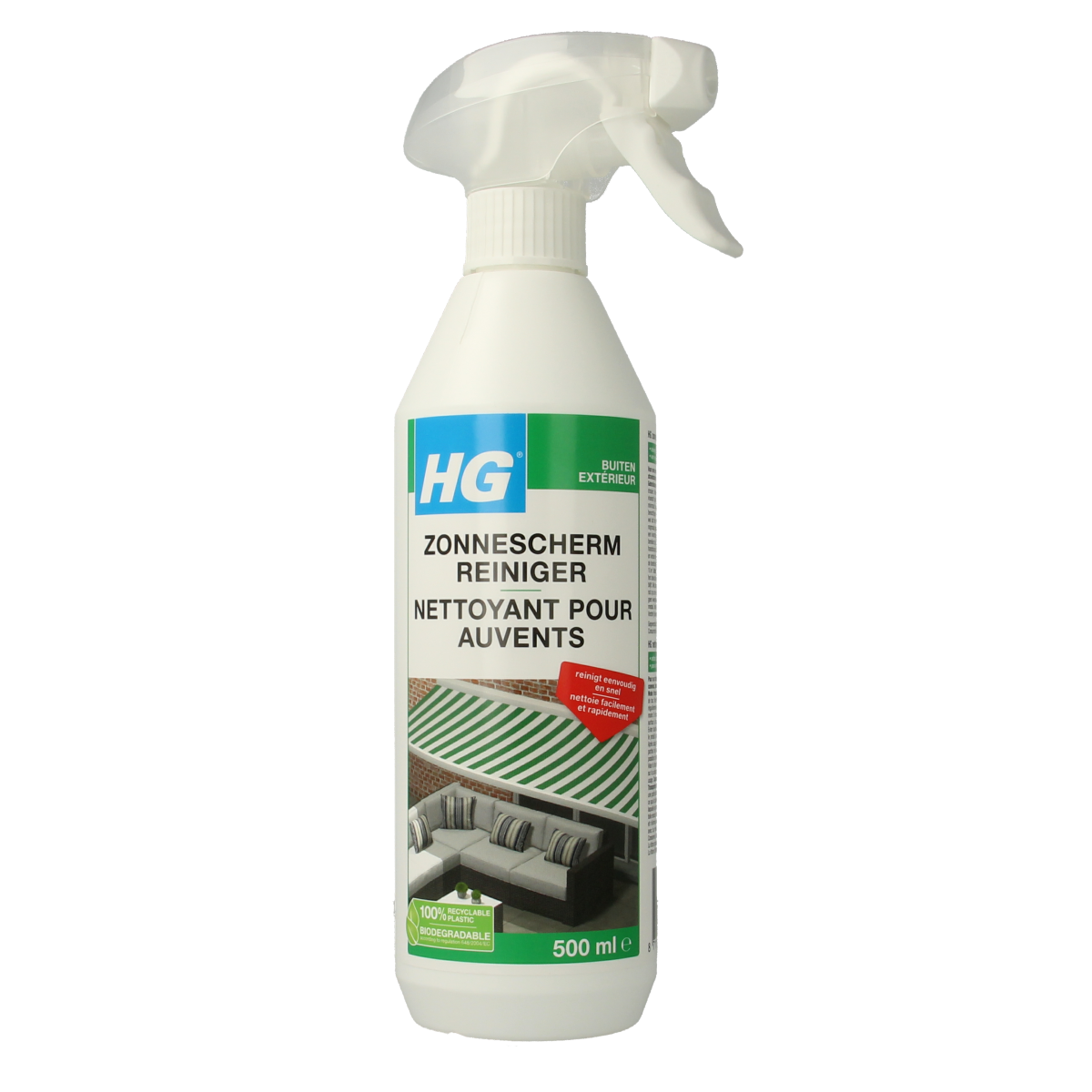 HG Zonnescherm reiniger 500.00 Milliliter