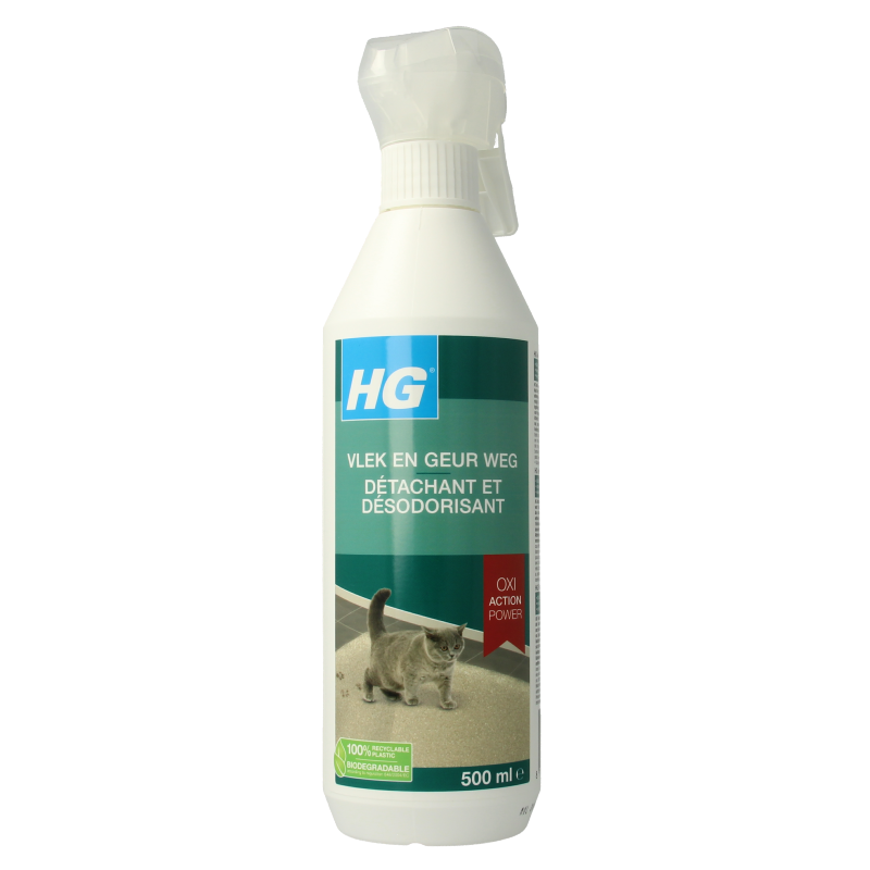 HG Vlek & geur weg kat 500 Milliliter