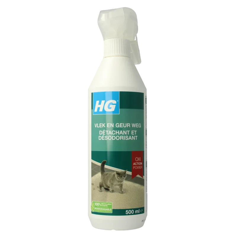 HG Vlek & geur weg kat 500 Milliliter
