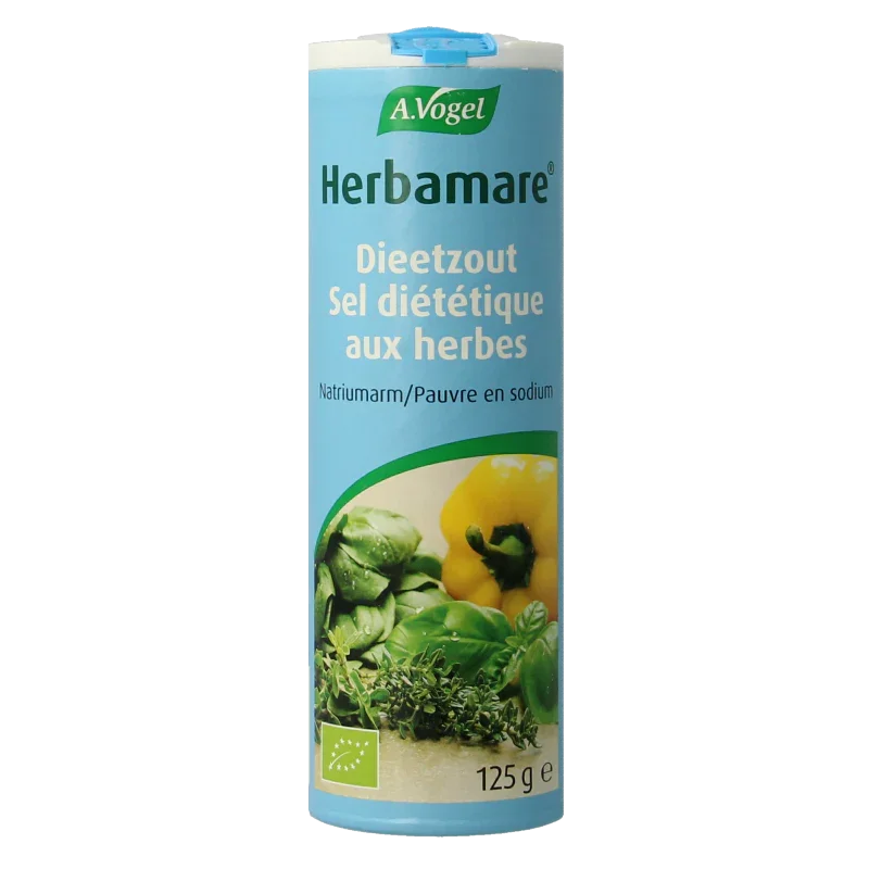 A Vogel Herbamare dieetzout natriumarm eko bio 125 Gram