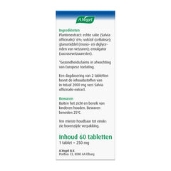 A Vogel Famosan salvia overgang 60 Tabletten