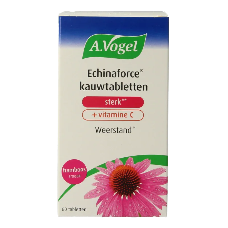 A Vogel Echinaforce kauwtablet sterk + vitamine C 60.00 Kauwtabletten