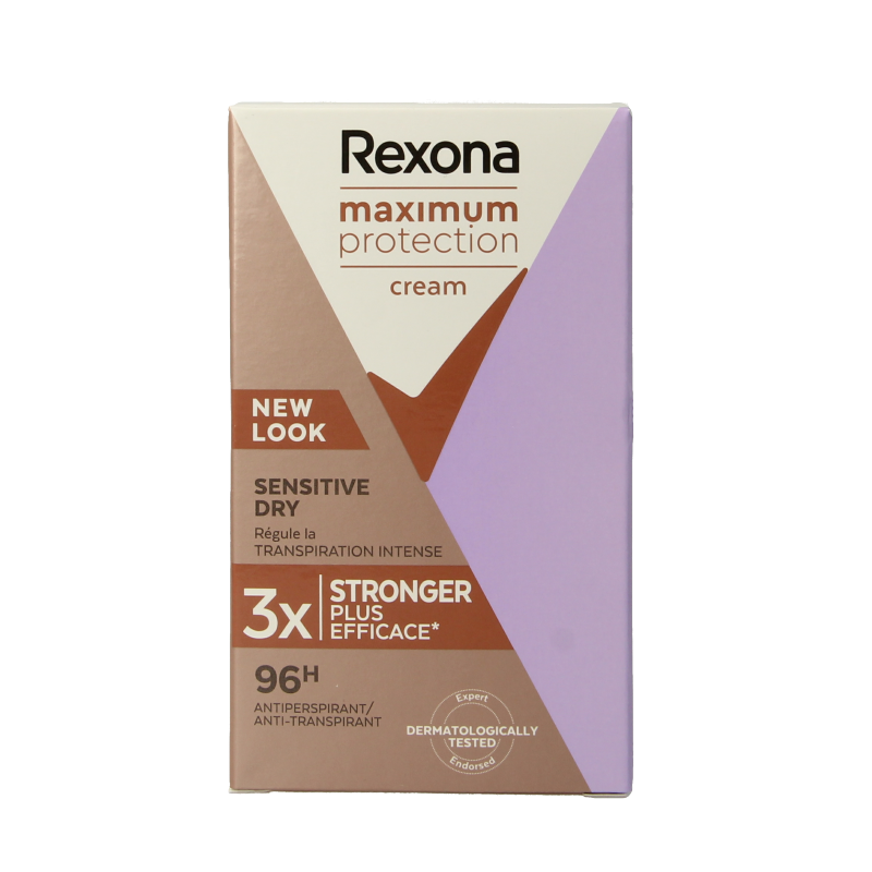 Rexona Deodorant stick women max prot sensitive 45 Milliliter