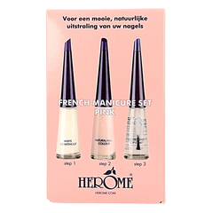 Herome French manicure set pink 3 x 10ml 1 Set