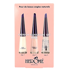 Herome French manicure set pink 3 x 10ml 1 Set