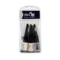 Herome French manicure set mini 3 x 4 ml 1 Set