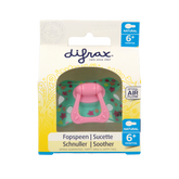Difrax Fopspeen natural 6+ maanden met ring 1.00 Stuks