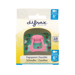 Difrax Fopspeen natural 6+ maanden met ring 1 Stuks