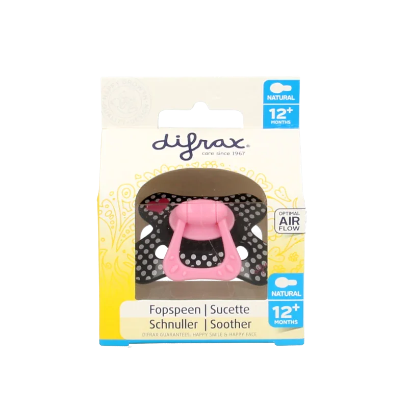 Difrax Fopspeen natural 12+ maanden 1 Stuks