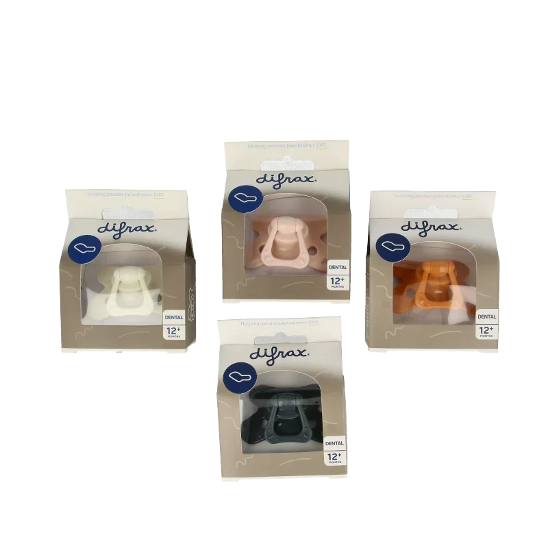 Difrax Fopspeen verstevigd dental 12+ maanden assorti 1 Stuks