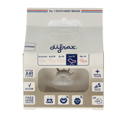Difrax Fopspeen verstevigd dental 12+ maanden assorti 1 Stuks