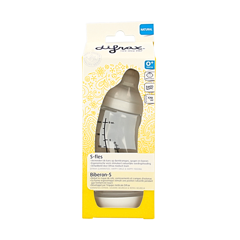 Difrax S-fles klein assorti natural 1 Stuks