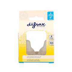 Difrax Flesspeen medium natural 2.00 Stuks