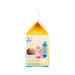 Difrax Flesspeen medium natural 2 Stuks