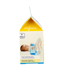 Difrax Flesspeen small 0+ natural 2.00 Stuks
