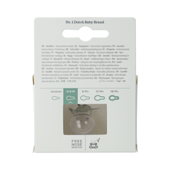Difrax Fopspeen natural 0-6 meerdere kleuren 1.00 Stuks