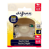 Difrax Fopspeen dental 0-6 maanden glow in the dark 1 Stuks