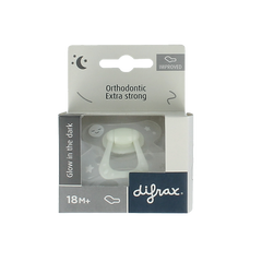 Difrax Fopspeen dental 18+ glow in the dark 1 Stuks