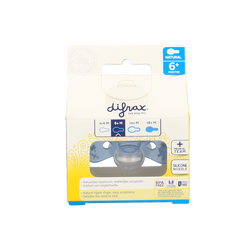 Difrax Fopspeen natural 6+ maanden nacht 1.00 Stuks
