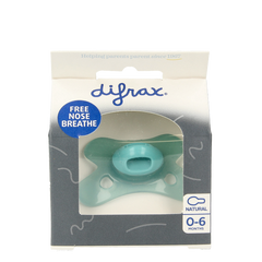 Difrax Fopspeen natural 0-6 maanden ocean 1 Stuks