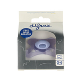 Difrax Fopspeen natural 0-6 maanden cotton candy lavander 1 Stuks