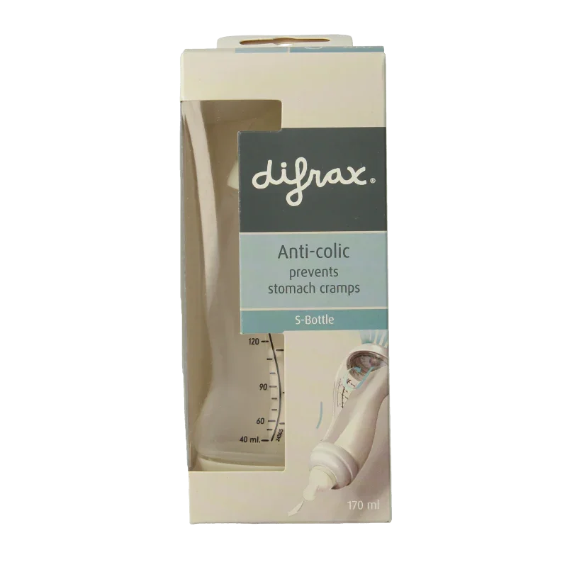 Difrax S-Fles natural creme 170ml 1 Stuks