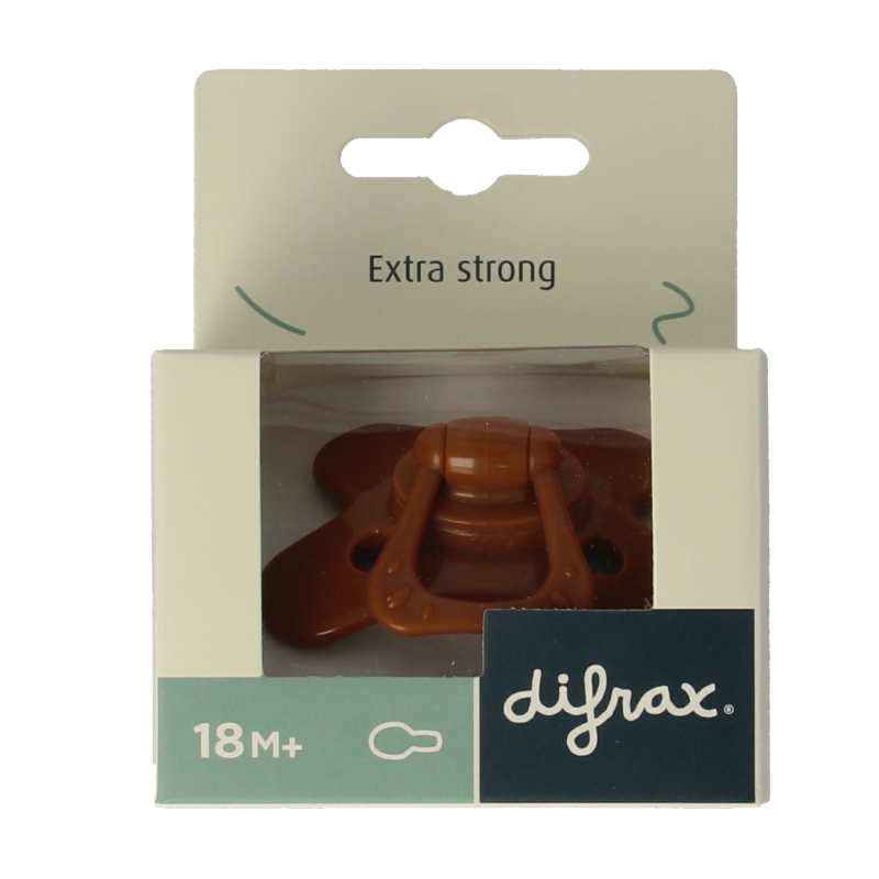 Difrax Fopspeen natural 18+ maanden assorti 1 Stuks