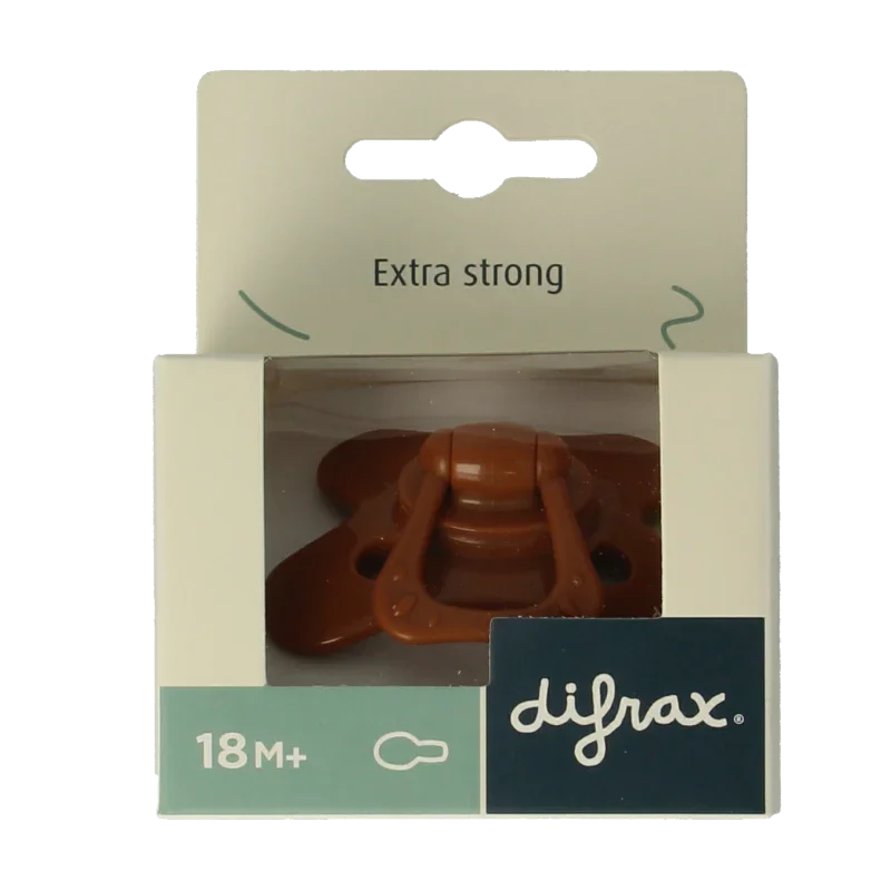 Difrax Fopspeen natural 18+ maanden assorti 1 Stuks